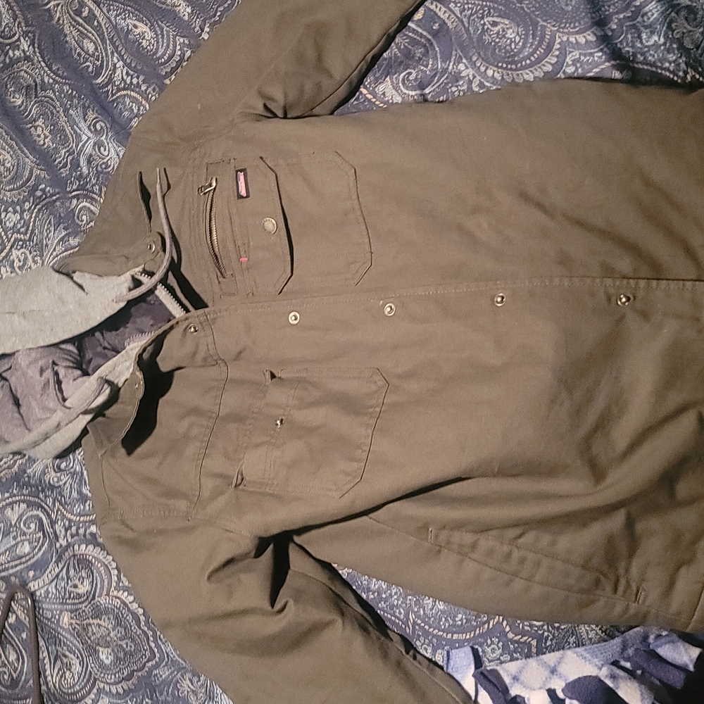 duckies work jacket with hoodie